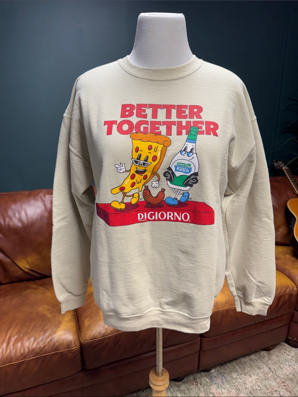 Vintage 'Better Together' Digiorno / Hidden Valley Ranc Graphic Crewneck Sweater